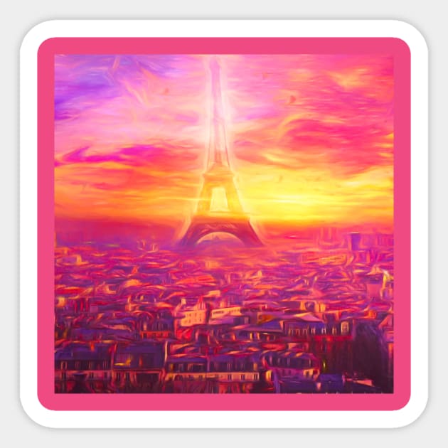 Pink Paris Sticker by jasminaseidl